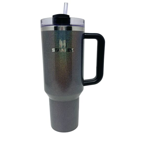 STANLEY "MIDNIGHT GLITZ" QUENCHER H2.0 FLOWSTAT TUMBLER in 40OZ  EUC - Picture 1 of 7